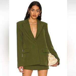 CAMILA COELHO Morena Blazer in Green - size L